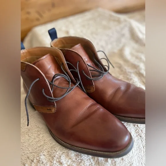 Florsheim Men's Brown Leather Lace-Up Shoes - Picture 11 of 14